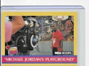 1990 NBA HOOPS MICHAEL JORDAN "PLAYGROUND" INSIDE STUFF BEHIND THE SCENES - Picture 1 of 2