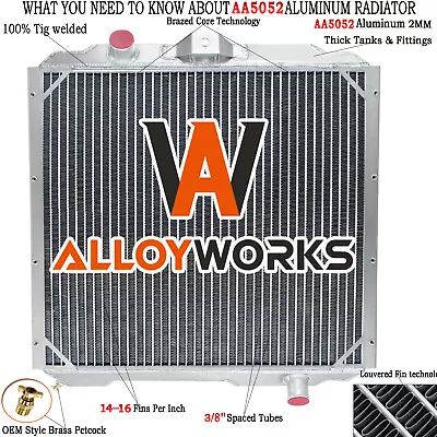 3 Row Radiator For 1992-2001 AM General Hummer 6.2L /2002-04 2006 Hummer H1 6.5L Foto 1 de 4