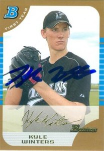 Kyle Winters autographed Baseball Card 2006 Bowman First Gold Rookie Thick BDP40