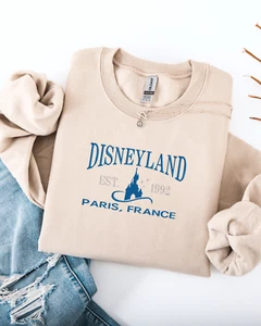 Embroidered Disneyland Paris Established in 1992 sweatshirt - Picture 1 of 8