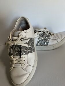 # Frankie4 sneakers Size 7.5 White Runners Shoe Glitter