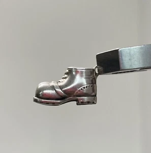 925 Sterling Silver - Vintage Boot Shoe Charm Pendant - Picture 1 of 7