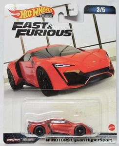 ESTUCHE B HOT WHEELS RÁPIDO Y FURIOUS 2023 CON MOTORES LYKAN HIPERSPORT 3/5 - Imagen 1 de 1