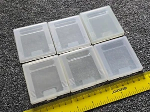 NINTENDO GAMEBOY ORIGINAL 6 x GAME CART CARTRIDGE CASE PLASTIC PROTECTIVE HOLDER - Picture 1 of 1