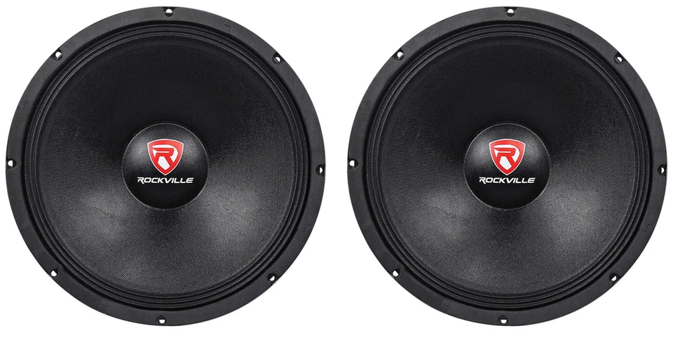 (2) Rockville RVW1500P8 3000w 15" Raw DJ Subwoofers 8 Ohm Subs 70OZ Magnet - Image 1 of 4