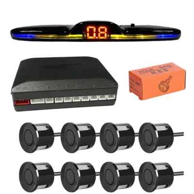Multiple Radar Parking Sensor Kit Backlight Parktronic LED Display System Backup - Image 1 of 4