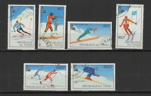 République du Tchad 1979 J.O. d'hiver à Lake Placid série de 6 timbres /TR9526 - Imagen 1 de 1