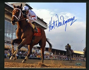 Kent Desormeaux Signed 8 x 10 Photo Jockey Big Brown Preakness with STEINER auth - Picture 1 of 2