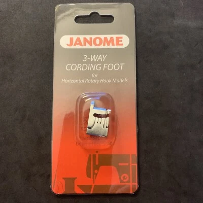 Genuine Janome 3-Way Cording Foot for Rotary Hook Models #200345006 NEW! - Image 1 of 4