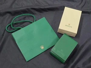 VINTAGE GENUINE ROLEX watch box case Green Leather Travel Case 250414003yA - Picture 1 of 6
