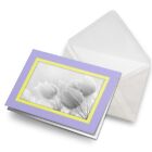 Greeting Card Photo Insert BW - Purple Prairie Crocus Flower