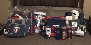 MLB Minnesota Twins LOT Sherpa Blanket, Pillow, Cooler, Tumblers NEW - Picture 1 of 10