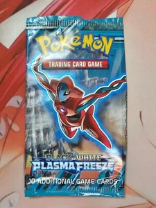 Pokemon - Plasma Freeze- Black & White - EMPTY Pack Wrapper Deoxys - Picture 1 of 2