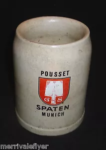 Tazza Vintage Pousset Vanga Birra Stein Germa Monaco Muenchen Germania Oktoberfest - Foto 1 di 4