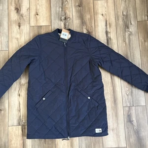 The North Face Women ‘s XL Cuchillo Parka Sherpa Fleece Quilted Coat Aviation - Picture 1 of 7