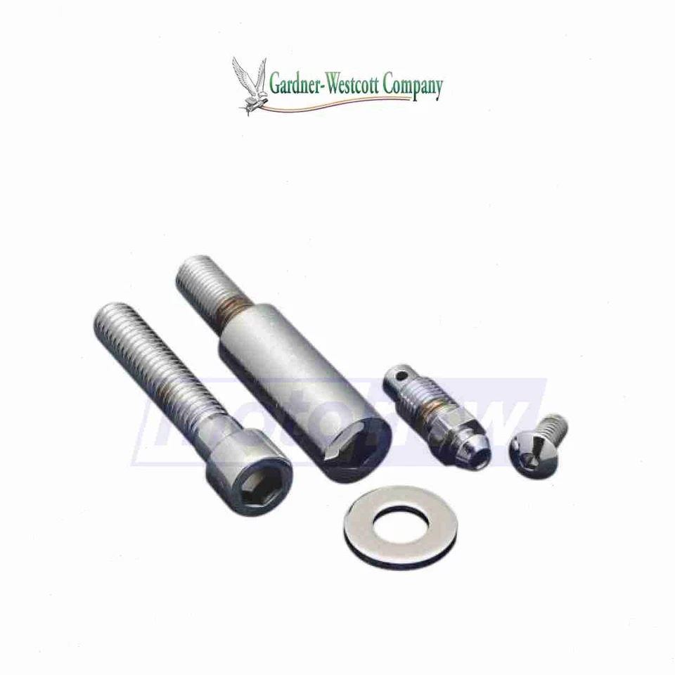 Gardner-Westcott Chrome Caliper Mounting Bolt Kit for 1973-1984 Harley fo - Изображение 1 из 4