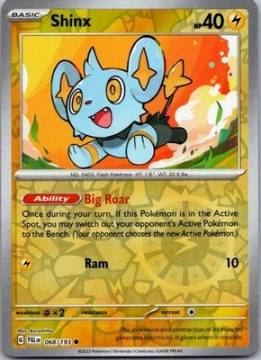 Shinx - Reverse Holo Common SV02: Paldea Evolved 068/193 Near Mint - Image 1 of 2