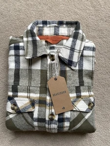 Brakeburn Khaki Green Check Studland Shacket Jacket Women’s Size 8 BNWT RRP £60 - Picture 1 of 21