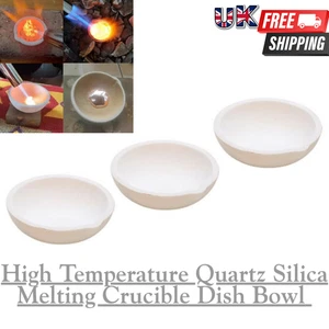Kleine 2" Keramik Tiegel Schale Tasse 3er Set zum Schmelzen Gold Silber Kupfer - Bild 1 von 9