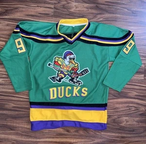 The 1992 Mighty Ducks Disney Movie Hockey Jersey Replica #99 Adam Banks Small - Picture 1 of 9