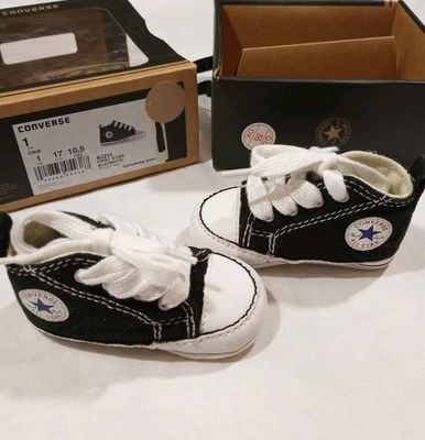 Converse Negro Talla 1 Bebé Niño Zapatos Tenis Chuck Taylor All Star Unisex Foto 1 de 4