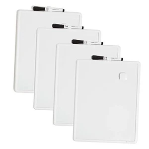 Contempo Magnetic Dry Erase Board Bundle, 11”x14”, White Modern Frame, - Picture 1 of 6