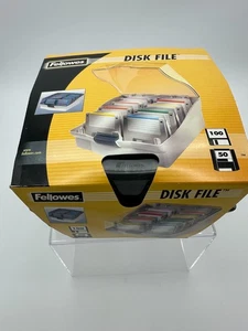Fellowes Computerware 100 Disk File 3.5" Floppies w/Dividers Locking 3 1/2" New - Picture 1 of 5
