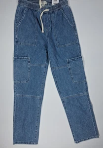 Pantalones de mezclilla cargo ajustados Sun + Stone 29 para hombre cintura elástica - Imagen 1 de 8