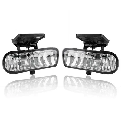Pair For 2000-2006 GMC Yukon 1999-2002 Sierra 1500 2500 3500 Fog Lights Lamps - Image 1 of 4