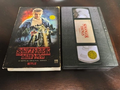 Stranger Things Season 1 With Poster 4 Disc Set (Blu-ray/DVD) VHS case Netflix - Image 1 of 4
