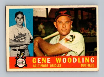 1960 Topps #190 Gene Woodling GD-VG (wrinkle) Vintage Baseball Card - Image 1 of 2