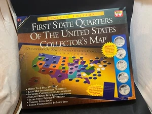 First State Quarters of the United States Collectors Map 1999-2008 Complete - Picture 1 of 6