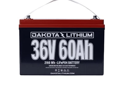 Dakota Lithium 36V 60Ah LiFePO4 Battery - Deep Cycle Trolling Motor Golf Cart EV - Image 1 of 4