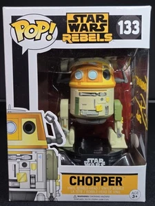 Funko Pop Star Wars Rebels Chopper #133 firmato da Steve Blum con certificato di autenticità - Foto 1 di 8