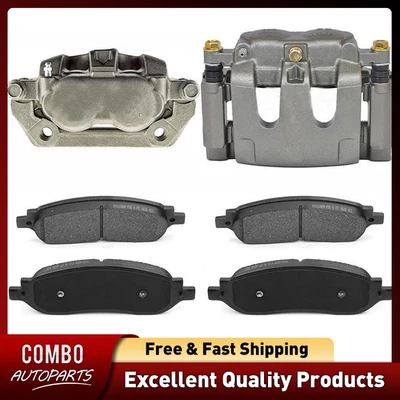 Rear Disc Brake Caliper Brake Pads for 2005 2006 2007 Ford F-350 Super Duty - Image 1 of 4