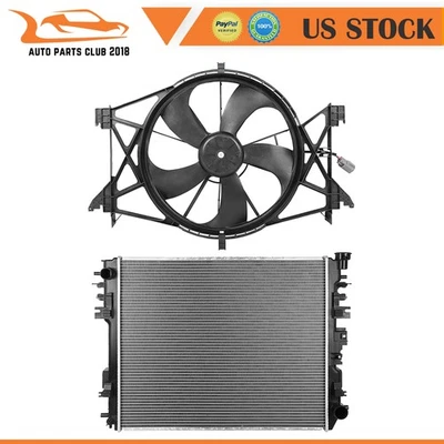 Radiator and Cooling Fan Assembly Fit for 2011-2012 2013 Ram 2500 2013 Ram 3500 Foto 1 de 4