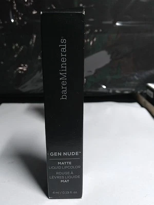 BareMinerals Gen Nude Matte Liquid Lipcolor, SWANK, 4m l/ .13 fl oz IN BOX - image 1 of 4
