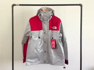 SUPREME X THE NORTH FACE 3M MOUNTAIN PARKA REFLECTANTE PLATA CHAQUETA ROJA TNF L - Imagen 1 de 12