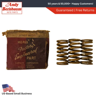 1941-1954 Dodge Desoto Chrysler Clutch Pressure Plate Spring Set Of 3 NOS 866591 - Image 1 of 4