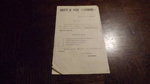 Société de pêche L'Épinoche - Plomion - 15 avril 1923 - Invitation Assemblée - b - Picture 1 of 2
