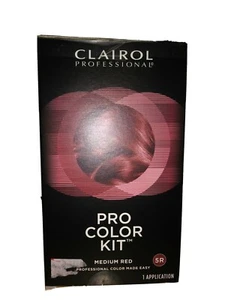 Red Clairol Pro Color Kit Hair Dye Beauty Salon Care Medium Red 5R Women's USA - Picture 1 of 10