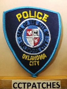 OKLAHOMA CITY, OKLAHOMA POLICE (BLUE BORDER) SHOULDER PATCH OK - Bild 1 von 2