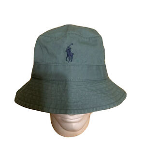 Polo Ralph Lauren hat men Large / Xlarge Bucket hat  Aqua green blue small Pony