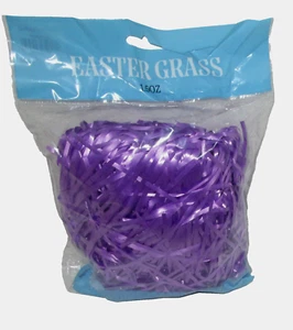 EASTER GRASS ~ Cushion for Children's Easter Baskets ~ PURPLE ~ 1.5 Bag - Picture 1 of 1