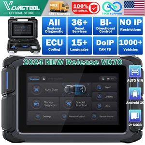 VDIAGTOOL VD70 All System Diagnostic Scanner Ke*y Coding Bidirectional Scan Tool