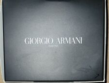 Giorgio Armani Clutch Small Black Velvet Chain Crossbody NIB