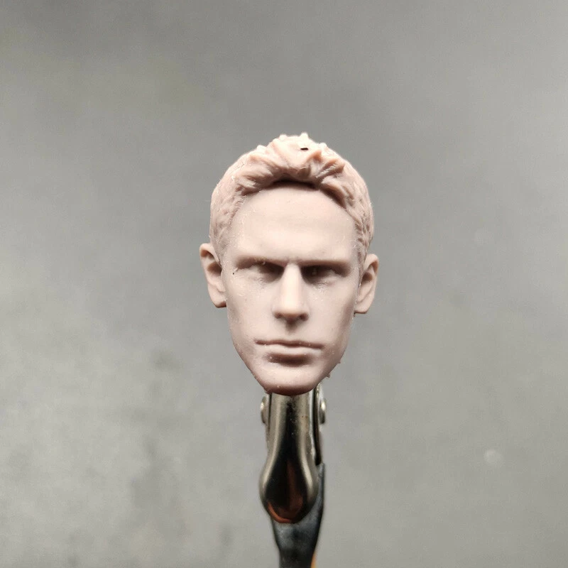 Blank Hot 1/12 Scale Resident Evil Chris Head Sculpt Unpainted Fit 6" ML Figure - Image 1 of 1