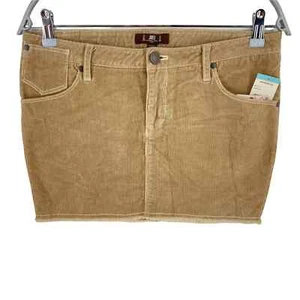 JLO By Jennifer Lopez Light Brown Corduroy Short Skirt EU 40 IT 44 UK 12 W30 - Picture 1 of 11