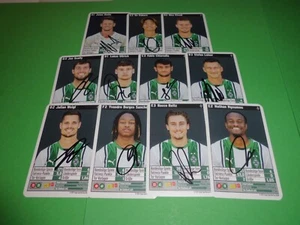 Quartett Fussball Bundesliga 24/25 Mönchengladbach 11 Karten signiert - Bild 1 von 3