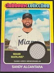 Sandy Alcantara #CCR-SA 2024 Topps Heritage Clubhouse Collection Game Used Mem - Picture 1 of 1
